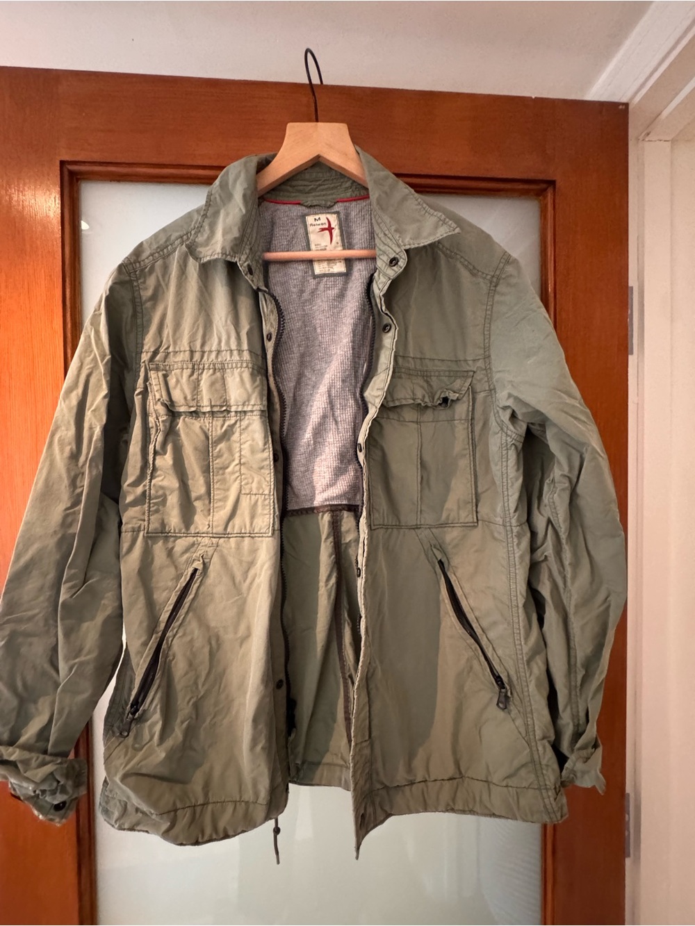 Men's Lightweight Army Green Field Jacket